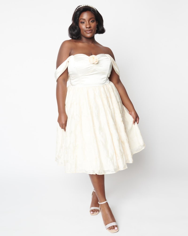 Vintage 50s white dress hot sale